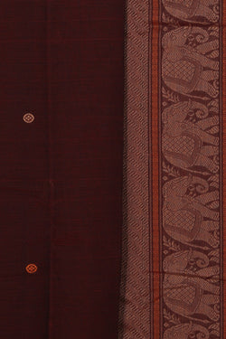 Collection of Kanchi Cotton Maroon Saree in a gallery layout