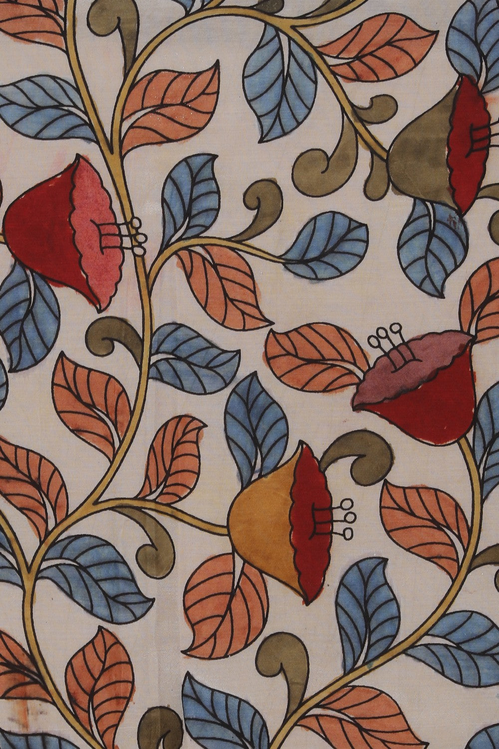 Image of Kalamkari Printed Silk Saree