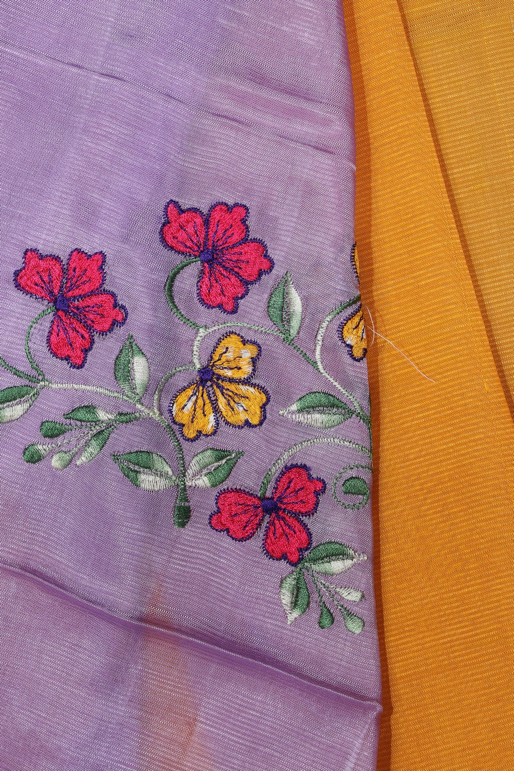 Collection of Mangalgiri Silk Yellow Saree in a gallery layout