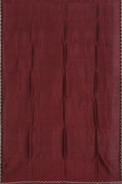 Image of Mangalgiri Silk Maroon Saree