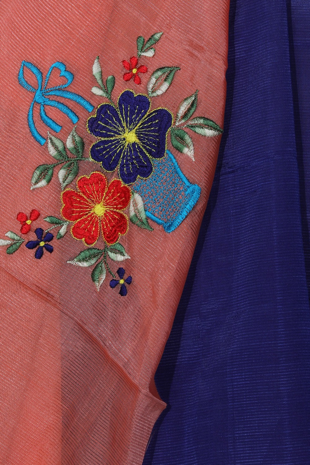 Mangalgiri Silk Indigo Blue Saree