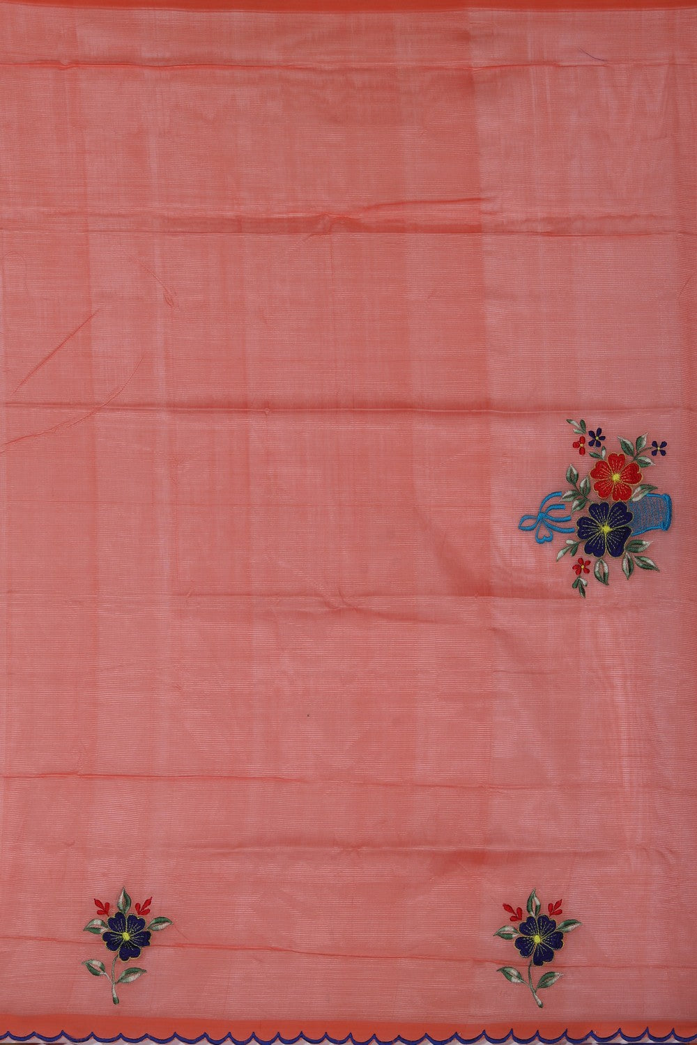 Mangalgiri Silk Indigo Blue Saree