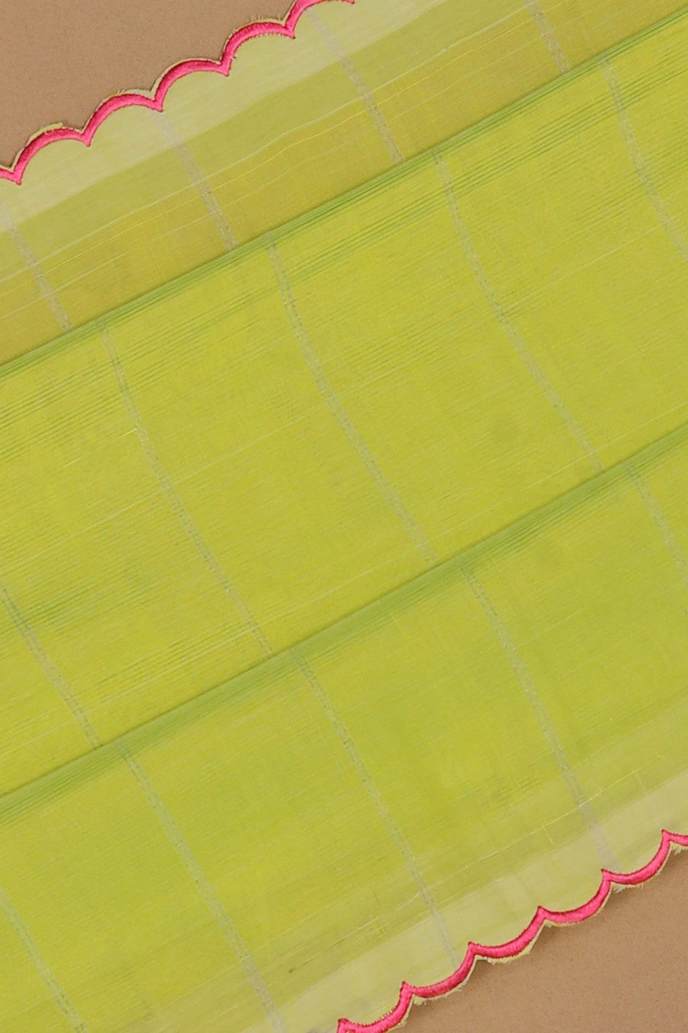 Image of Mangalgiri Silk Green Saree