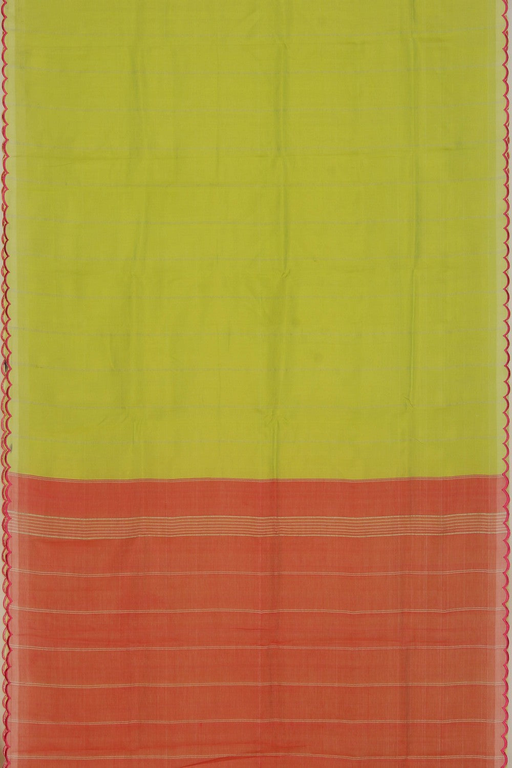 Image of Mangalgiri Silk Green Saree