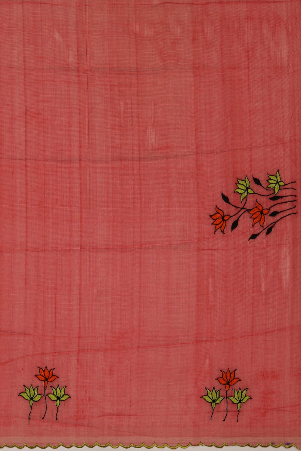 Image of Mangalgiri Silk Green Saree