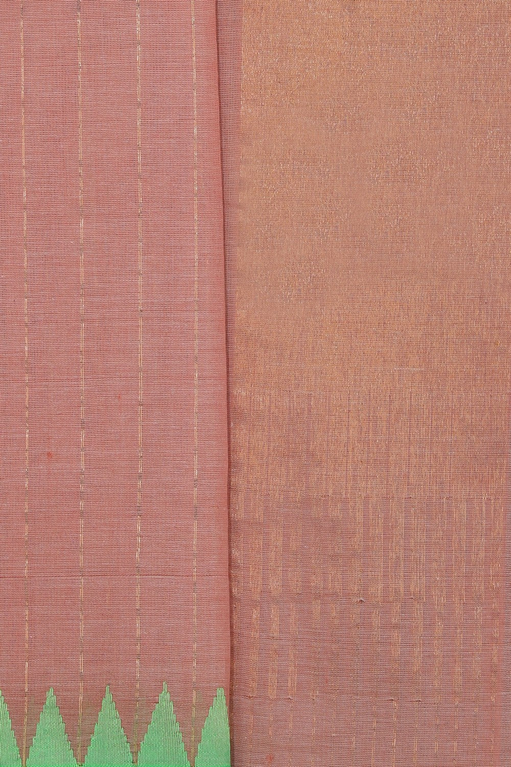 Collection of Upadda Cotton Peach Saree in a gallery layout