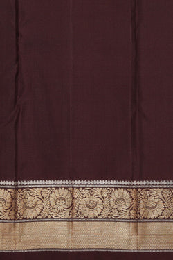 Collection of South Silk Caramel Brown Saree in a gallery layout