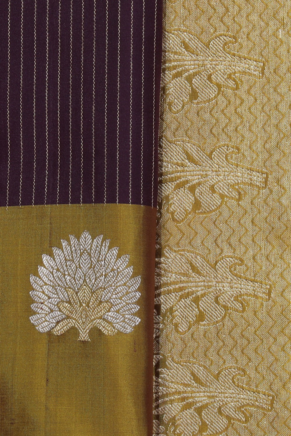 Collection of South Silk Violet Saree in a gallery layout