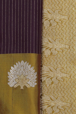 Collection of South Silk Violet Saree in a gallery layout