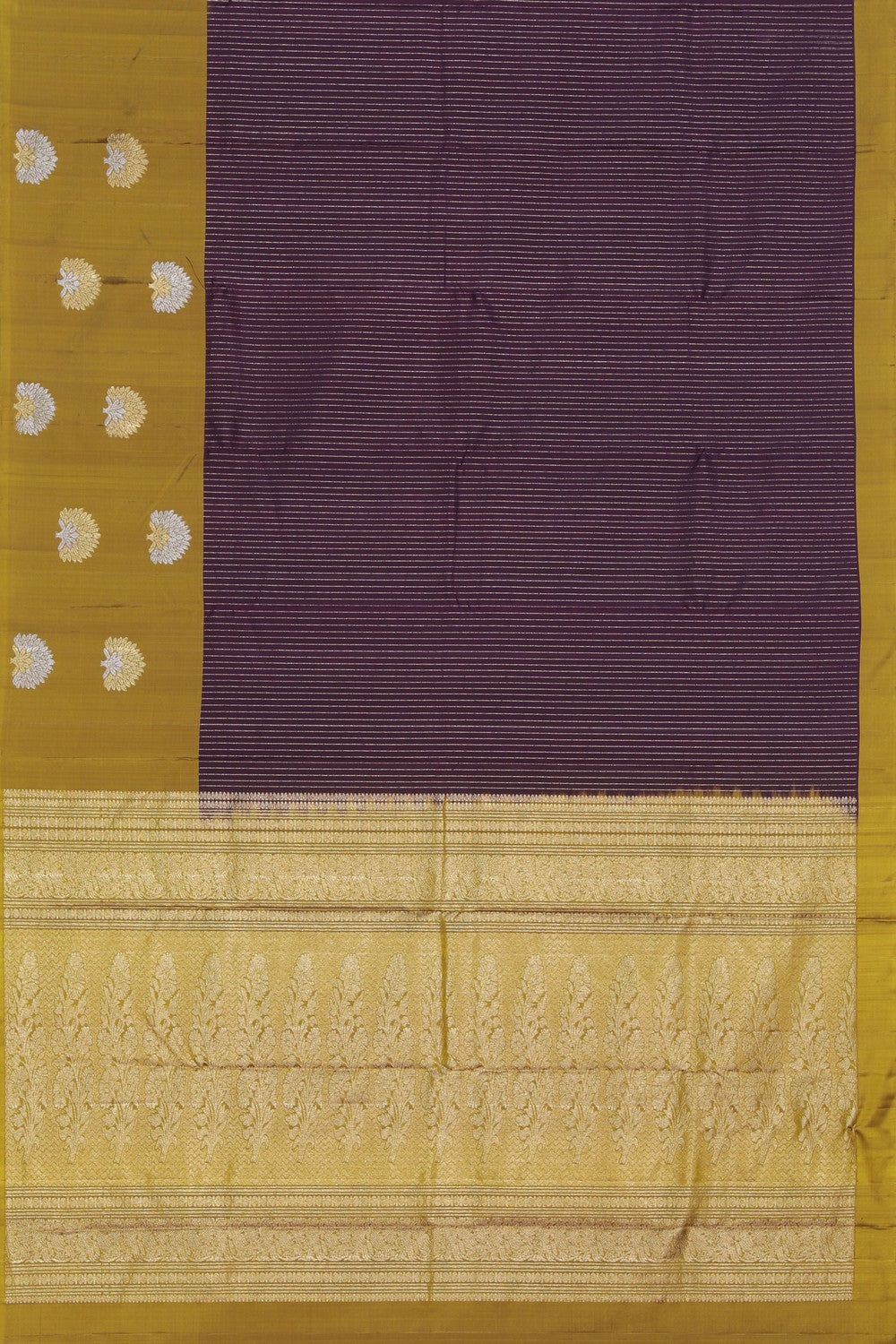 Collection of South Silk Violet Saree in a gallery layout