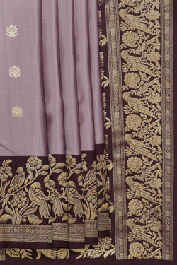 Collection of South Silk Purple Saree in a gallery layout