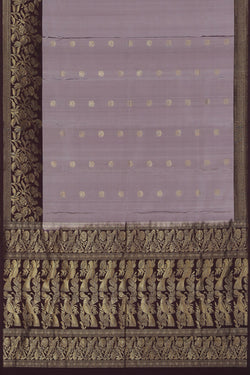 Collection of South Silk Purple Saree in a gallery layout