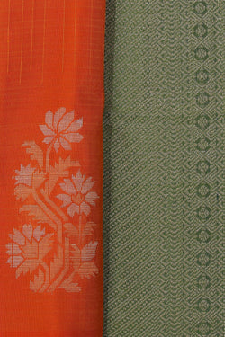 Image of South Silk Orange Saree