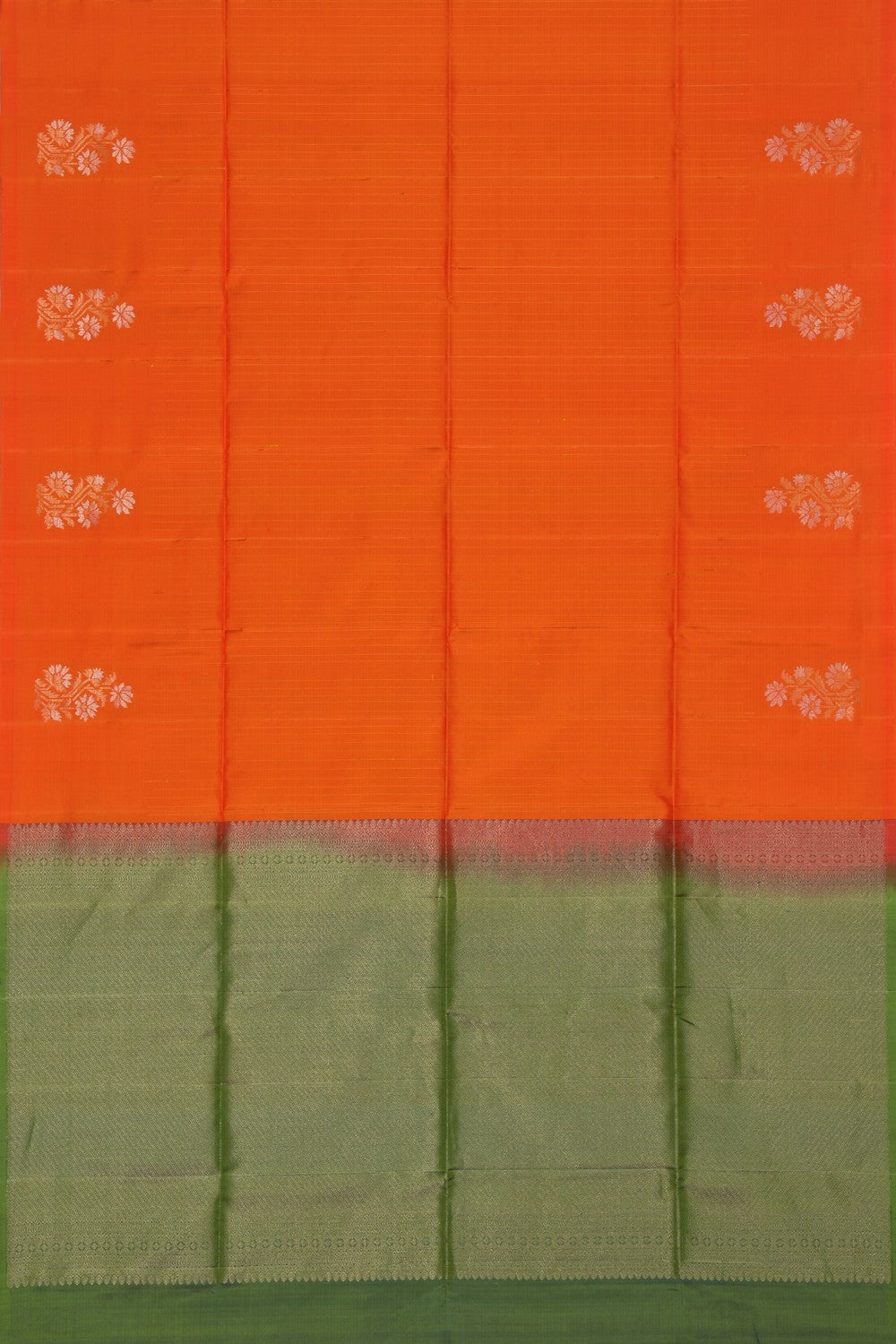 South Silk Orange Saree