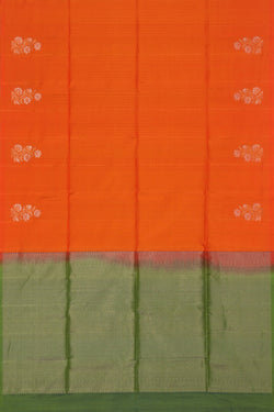 Image of South Silk Orange Saree