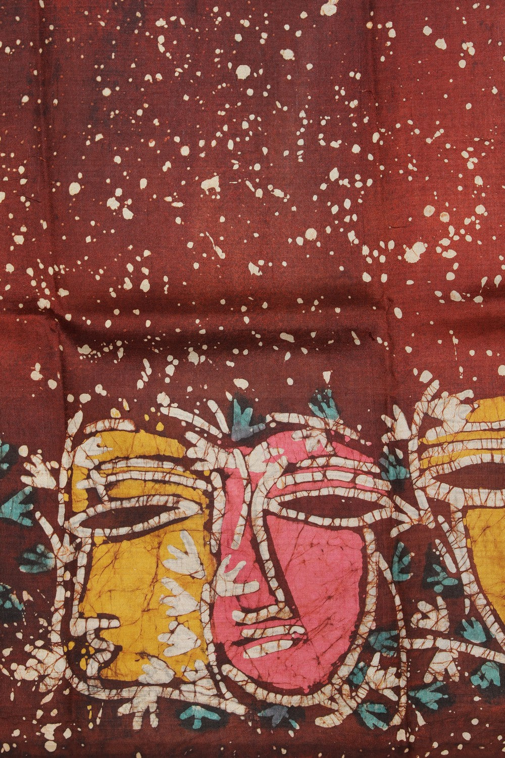 Collection of Batik Printed Brown Saree in a gallery layout