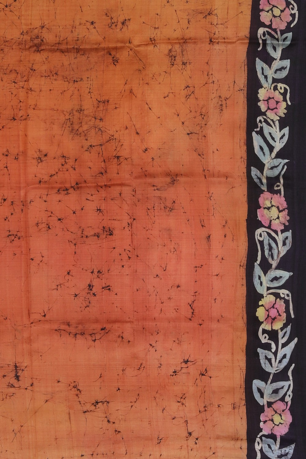 Image of Beautiful Floral Batik Printed Saree