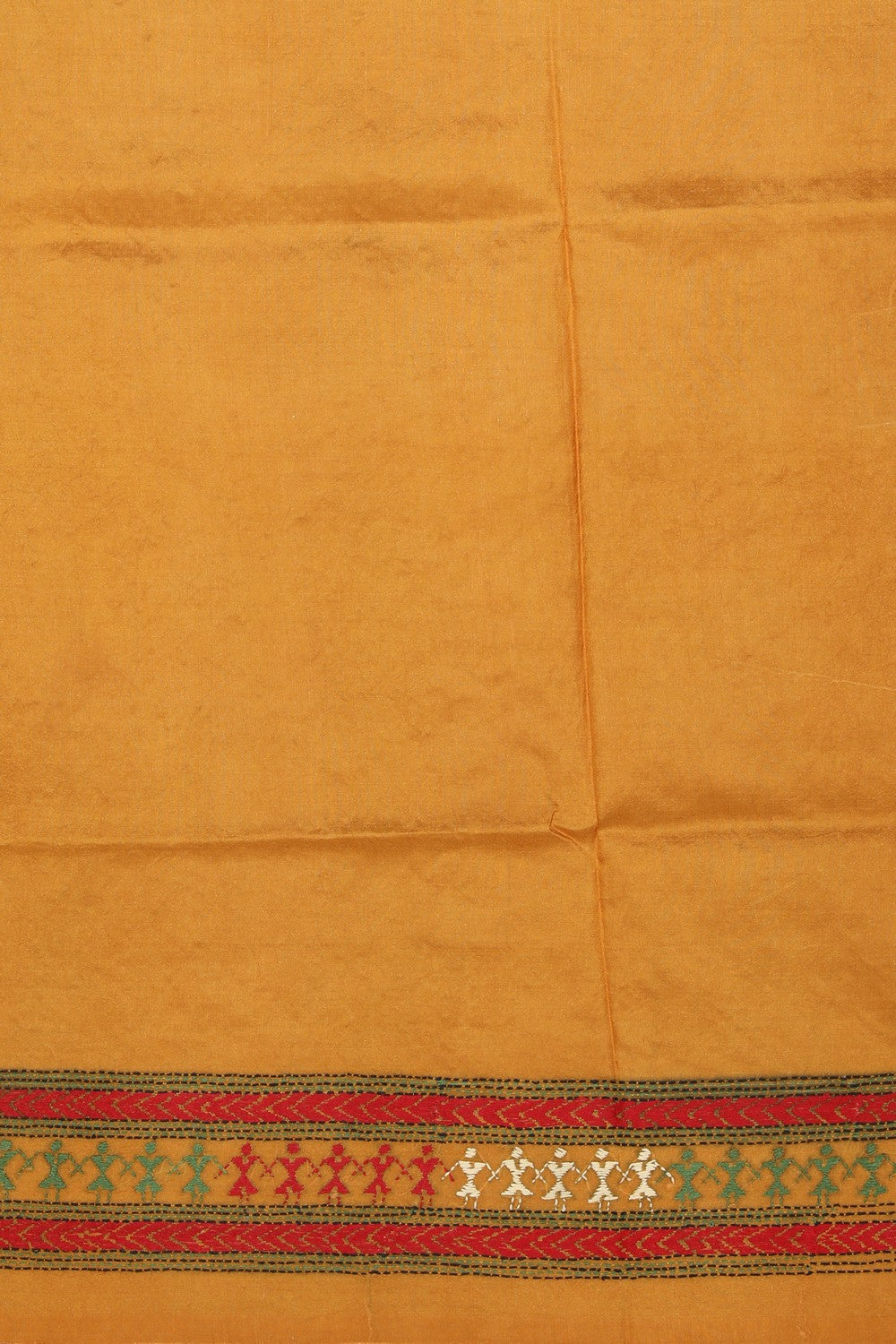 Collection of Kantha Stitch Mustard Saree in a gallery layout