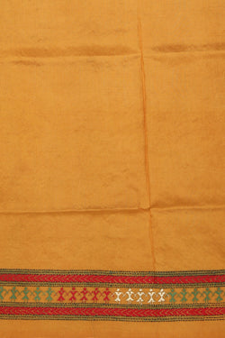 Collection of Kantha Stitch Mustard Saree in a gallery layout