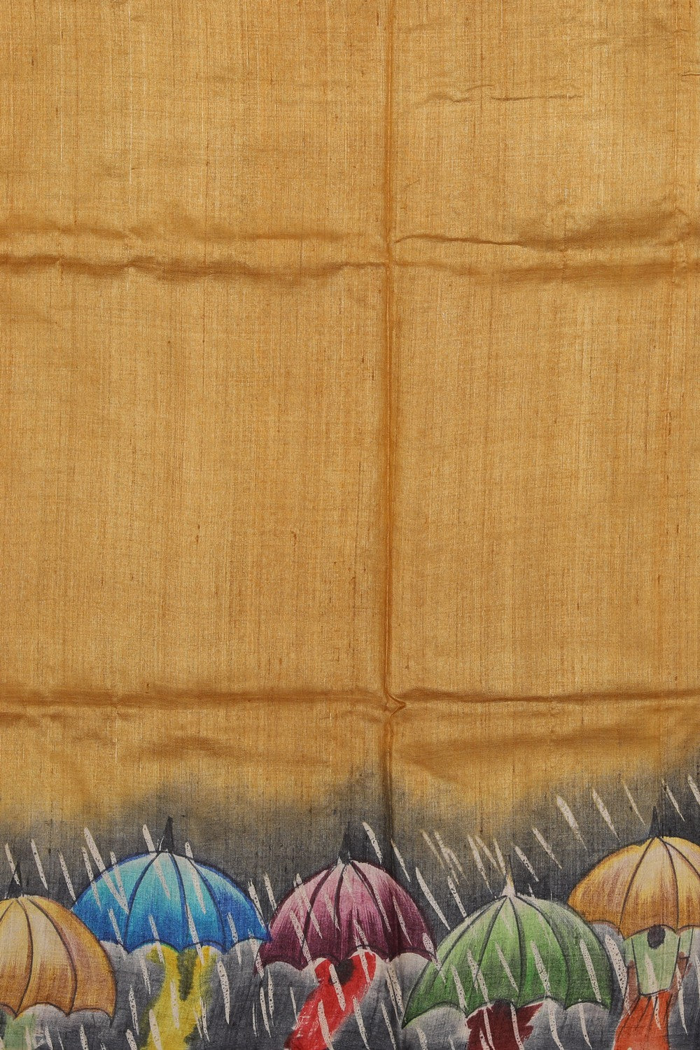 Image of Tussar Silk Hand-Painted Saree