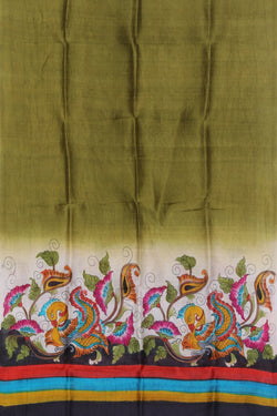 Collection of Hand-Painted Tussar Silk Dupatta in a gallery layout