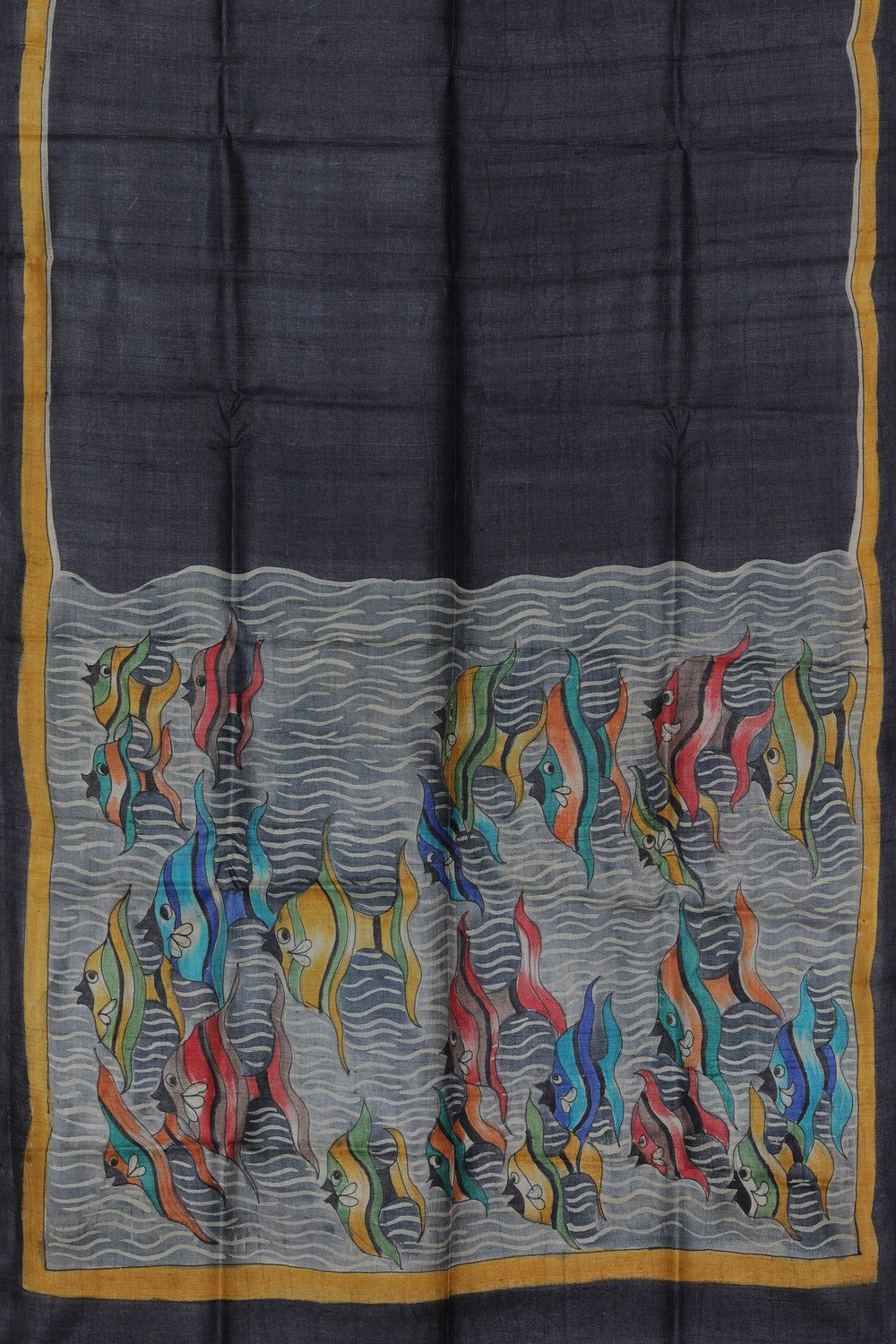 Hand-Painted Tussar Silk Dupatta