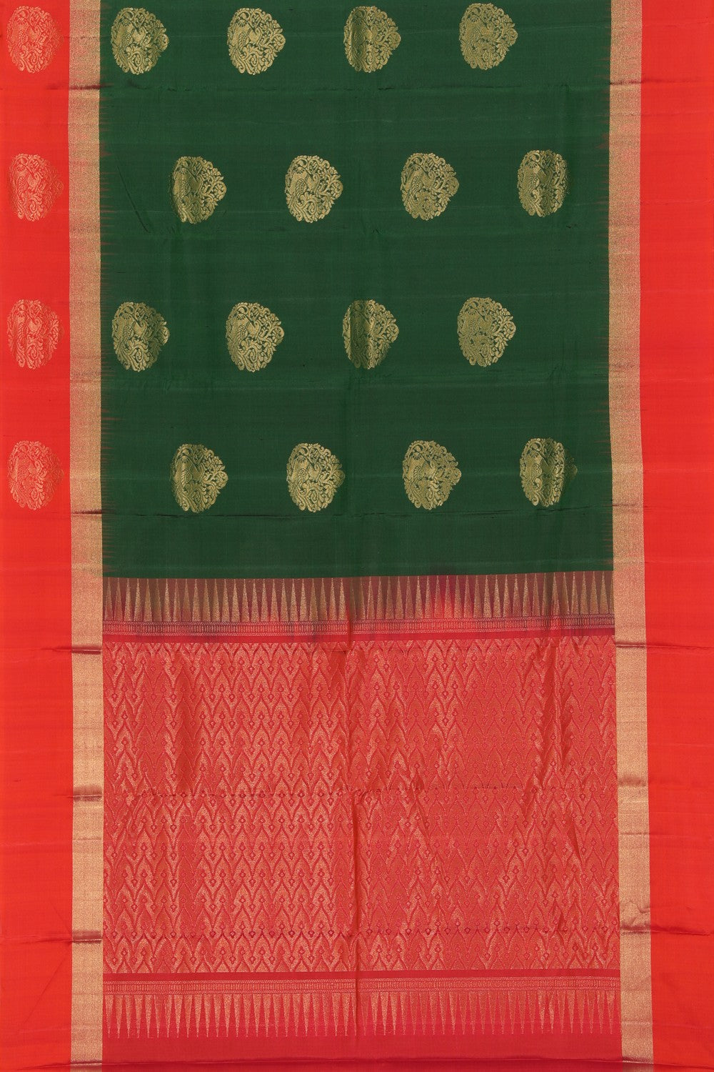 Collection of South Silk Green Saree in a gallery layout