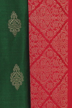 Collection of South Silk Green Saree in a gallery layout