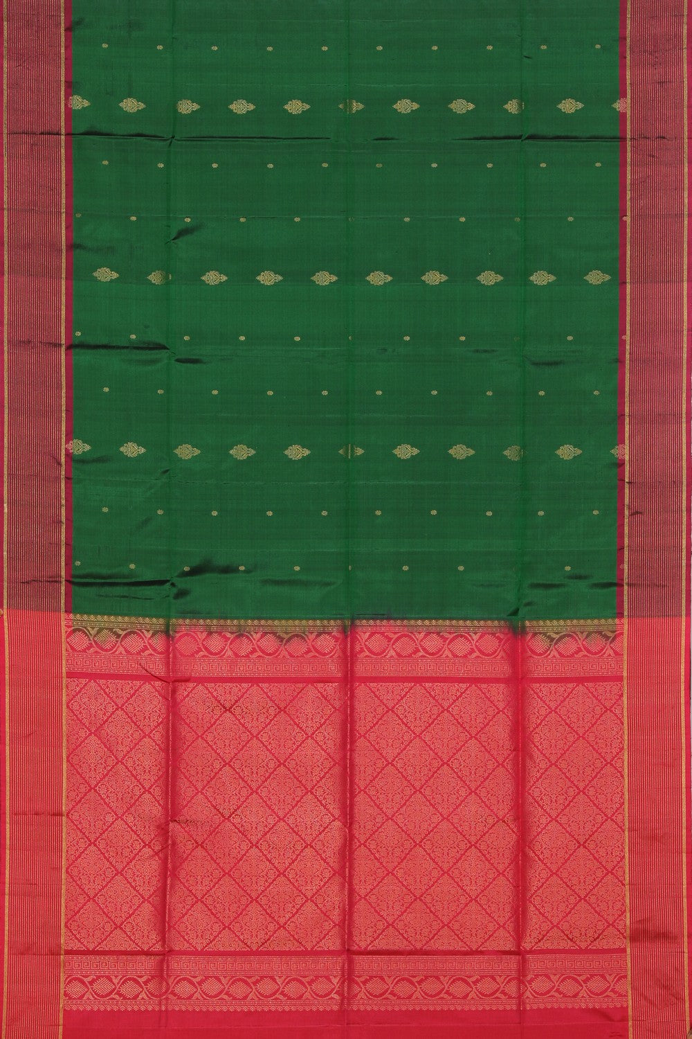 Collection of South Silk Green Saree in a gallery layout