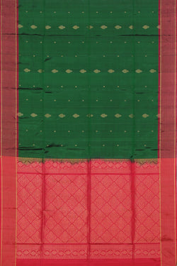 Collection of South Silk Green Saree in a gallery layout