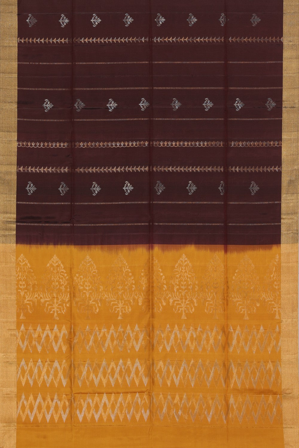 Collection of South Silk Maroon Saree in a gallery layout