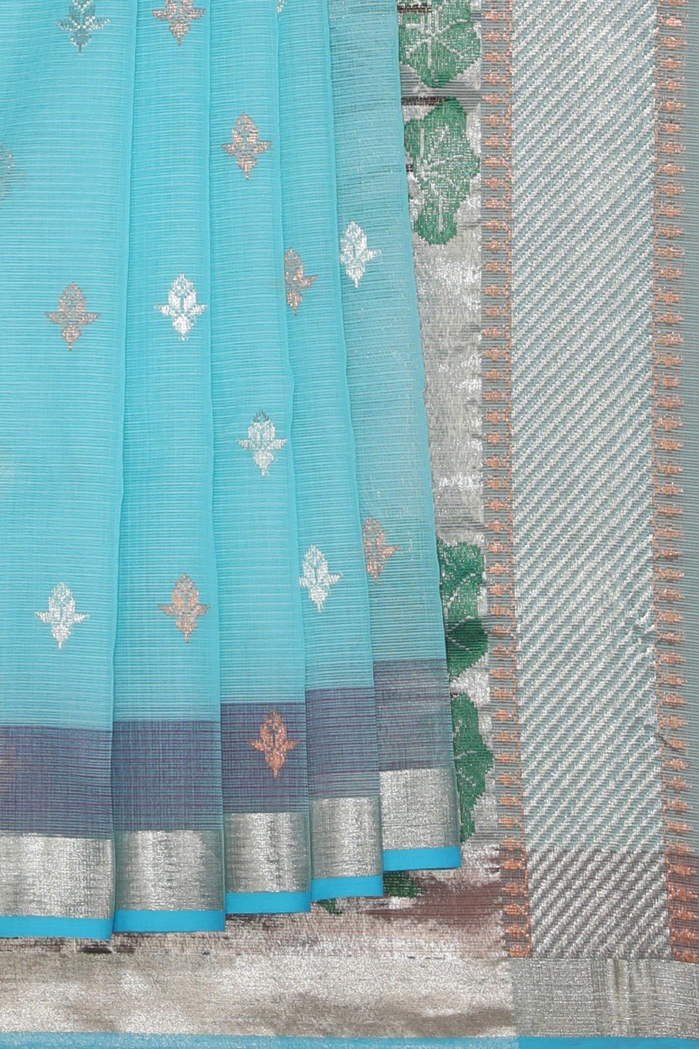 Collection of Kota Sea Green Saree in a gallery layout