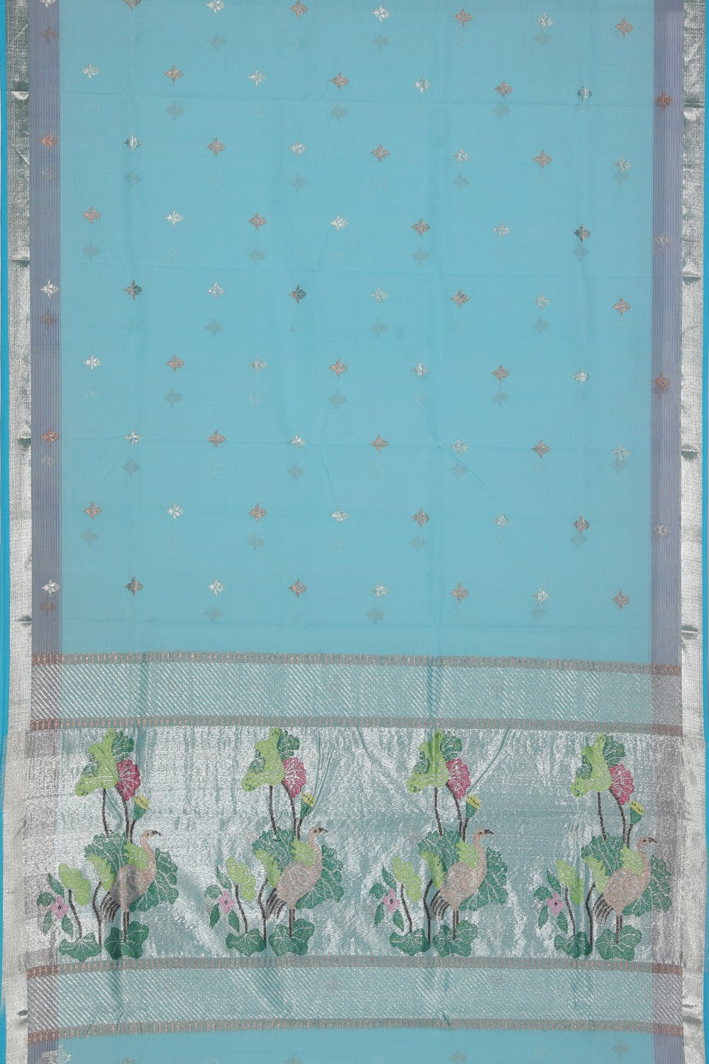 Collection of Kota Sea Green Saree in a gallery layout