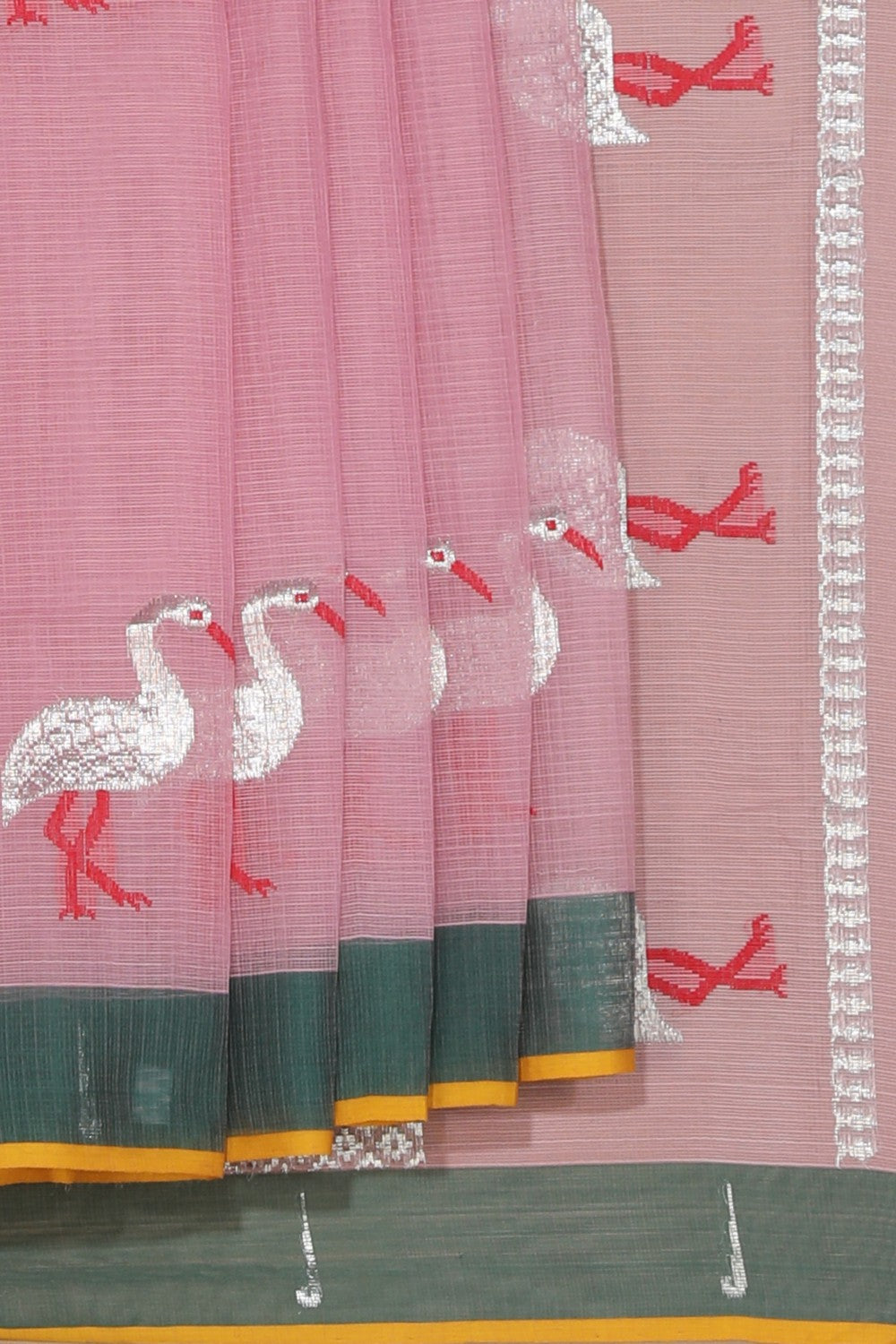 Collection of Kota Onion Pink Saree in a gallery layout