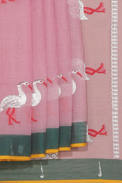 Collection of Kota Onion Pink Saree in a gallery layout