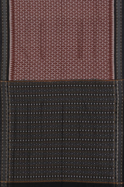 Image of Sambalpuri Cotton Brown Saree