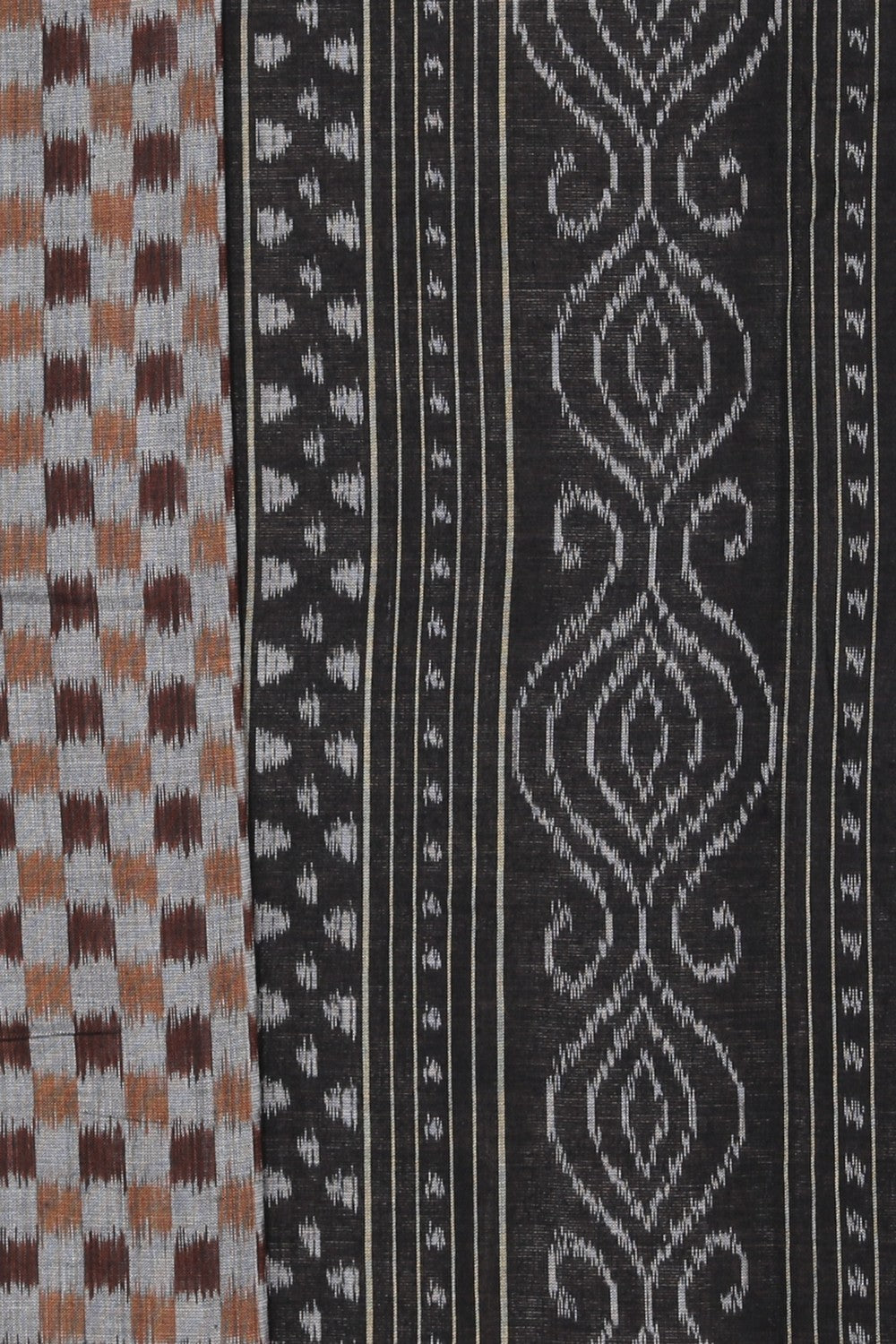 Collection of Sambalpuri Cotton Grey Saree in a gallery layout