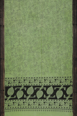 Image of Kalamkari Style Printed Saree