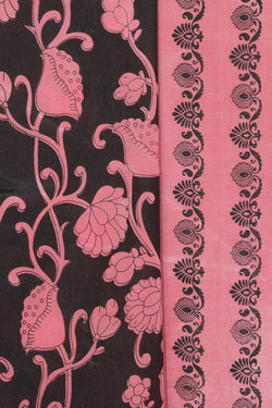 Image of Kalamkari Style Printed Saree