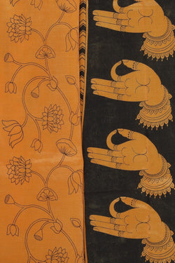 Image of Kalamkari Style Printed Saree