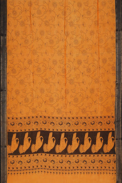 Image of Kalamkari Style Printed Saree