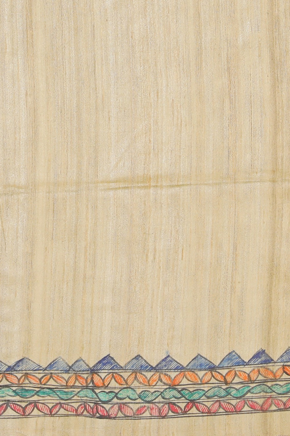 Image of Madhubani Hand-Painted Saree