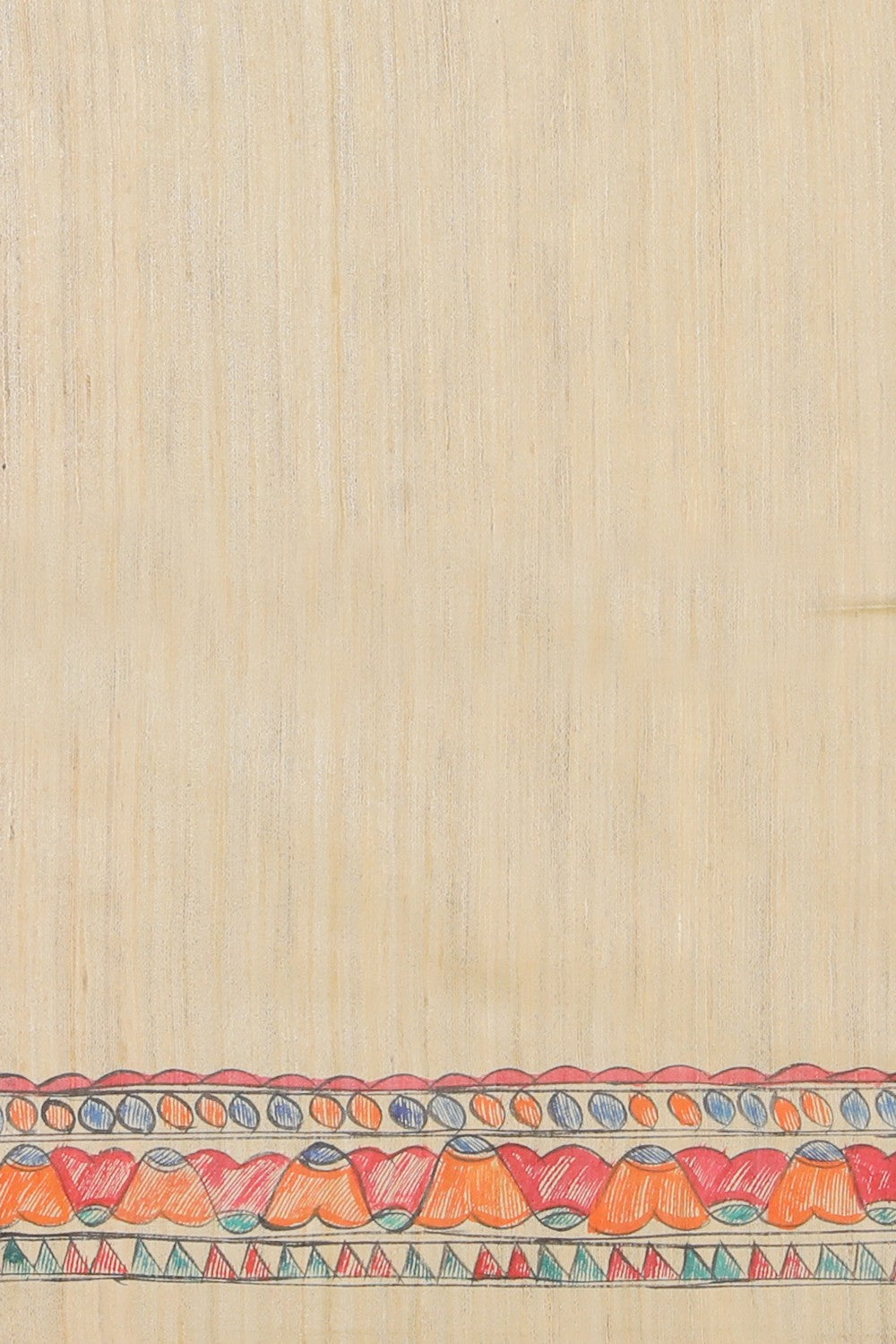 Image of Madhubani Hand-Painted Saree