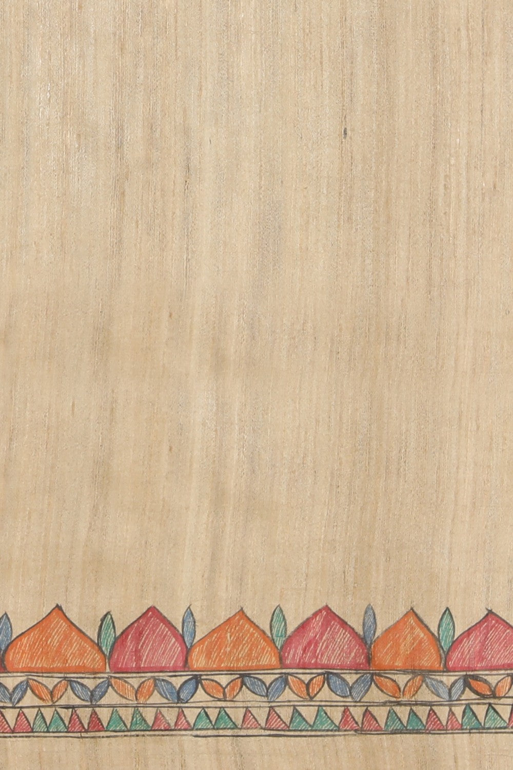 Image of Madhubani Hand-Painted Saree