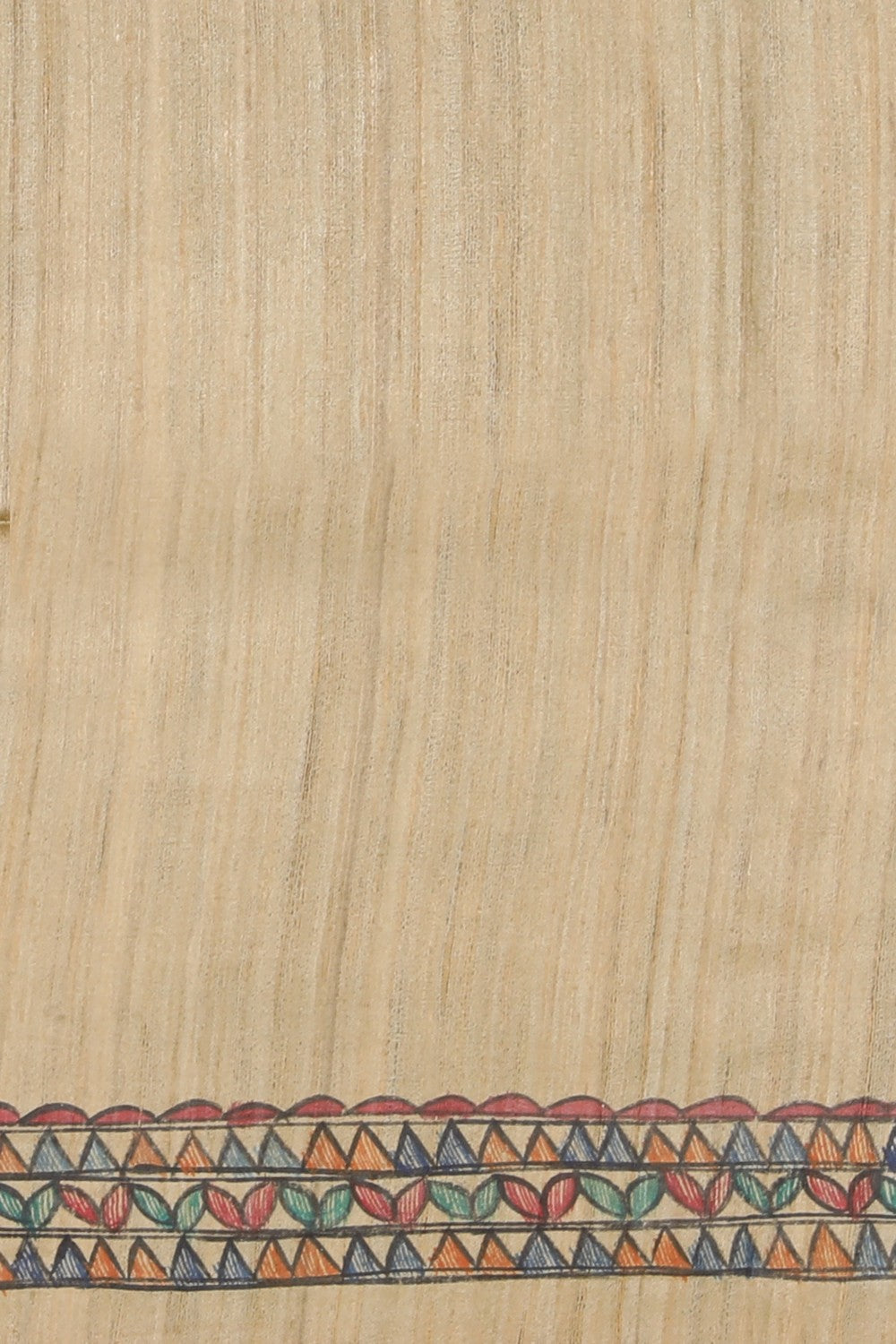 Image of Madhubani Hand-Painted Saree