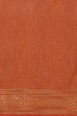 Image of Simple Yet Elegant Orange Saree