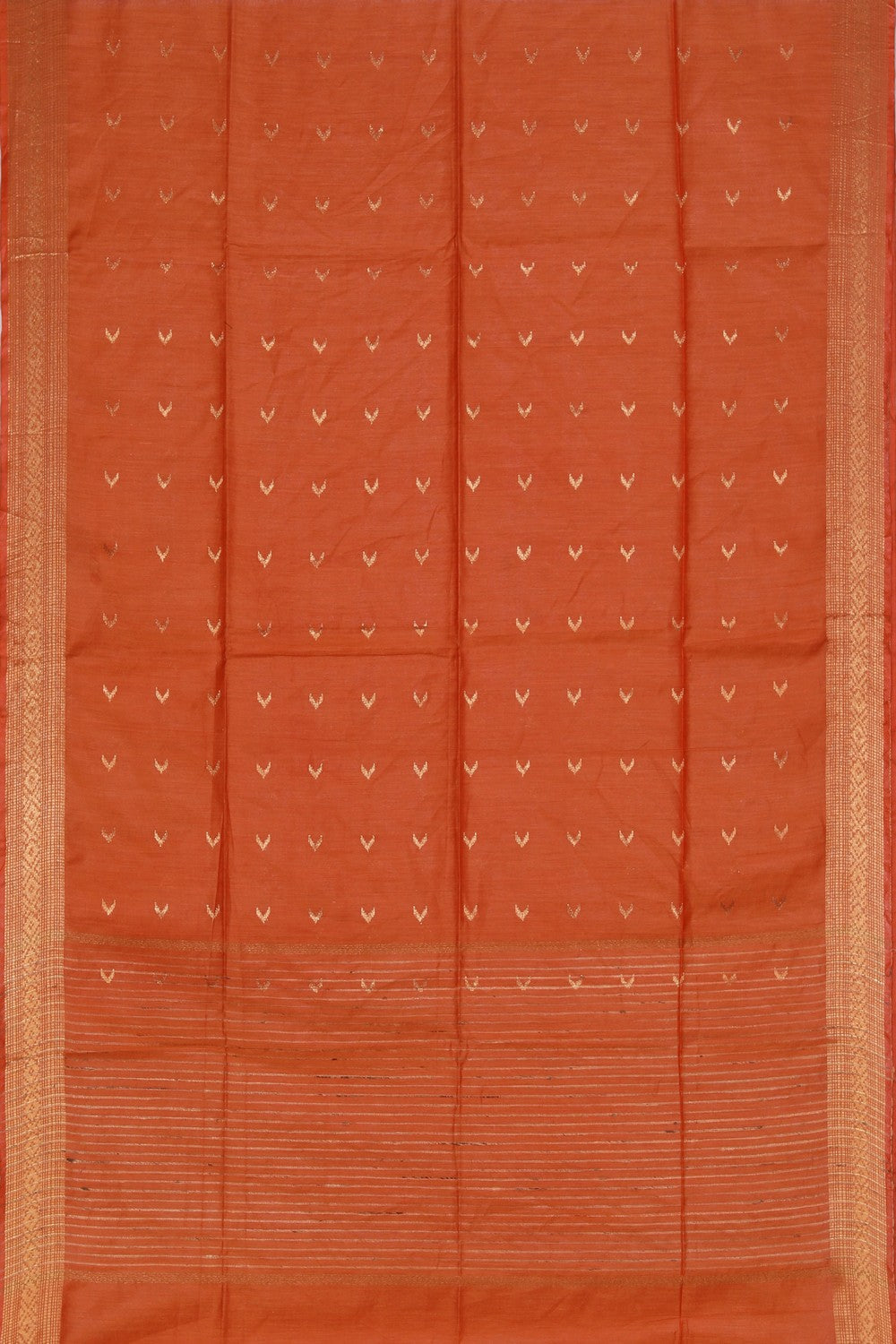 Simple Yet Elegant Orange Saree