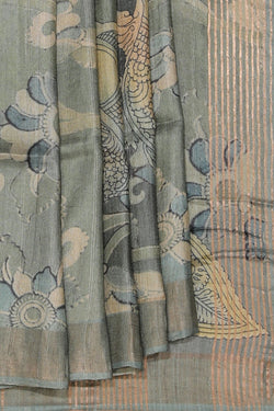 Collection of Bhagalpur Tussar Silk Saree in a gallery layout