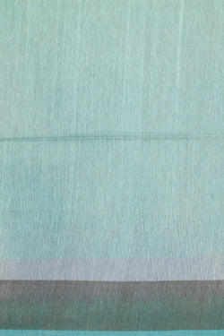 Collection of Bhagalpur Tussar Silk Aqua-Green Saree in a gallery layout