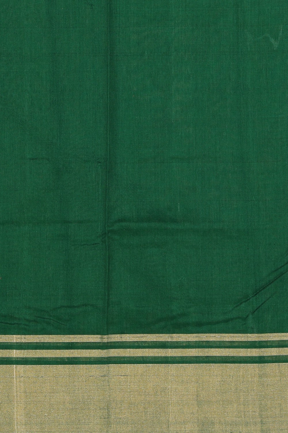 Chanderi Cotton Silk Green Saree